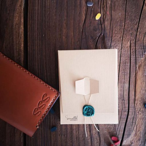 portofel minimalist buletin culoare maro portofel perosnalizat buletin